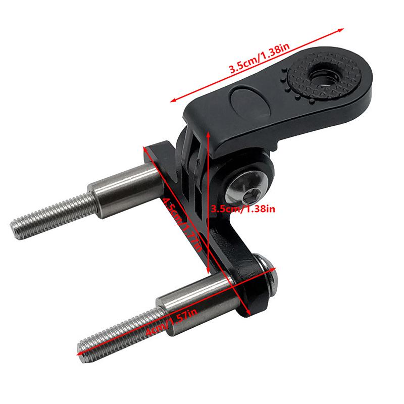 Supporto per Manubrio Faro Bicicletta Lega di Alluminio Clip Supporto Luce Anteriore Ciclismo Connettore Supporto Fotocamera Portapacchi Lampada