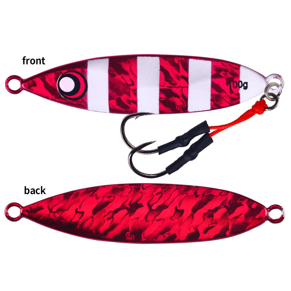 

1 шт. Металлические рыболовные приманки для соленой воды, приманки для окуня 40–150 г, набор крючков для теппана, рыболовные инструменты 80g