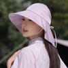 Wide-brimmed open-top sun protection hat for women, summer outdoor breathable UV protection sun hat, hiking and mountaineering shawl hat