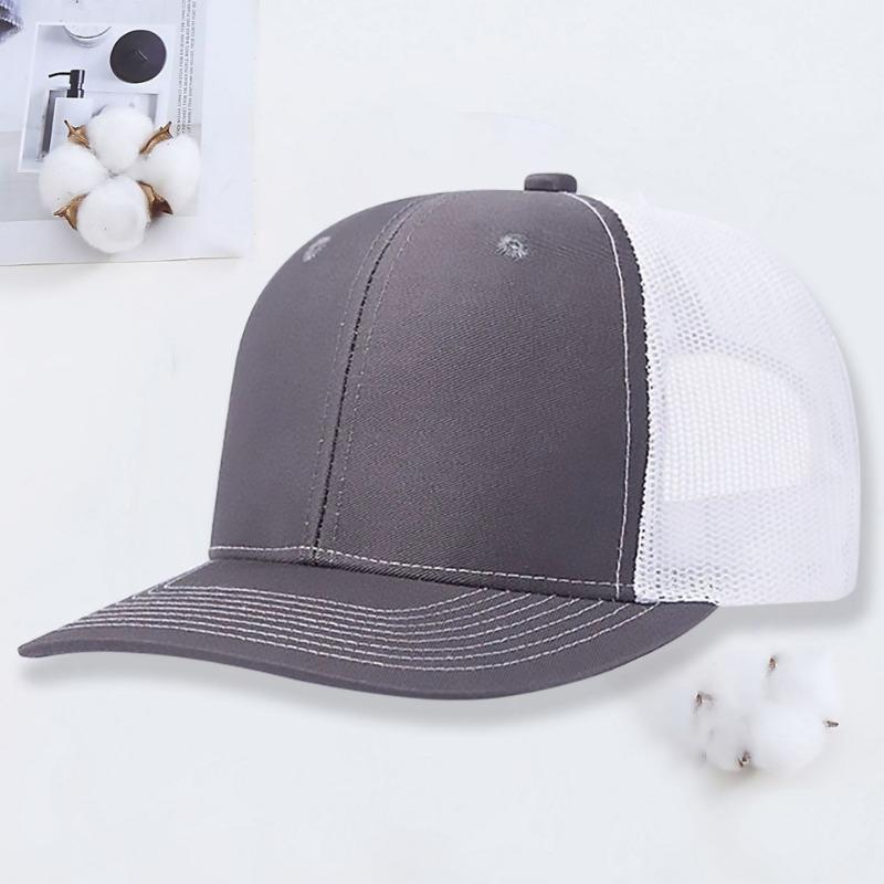 Micro-curved mesh hat Richardson 112 truck driver hat outdoor sun protection shade color matching baseball hat