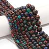 Natural Stone Beads Multicolor Golden Color Stone Round Loose Spacer Bead For Jewelry Making DIY Necklace Bracelet 4/6/8/10/12mm