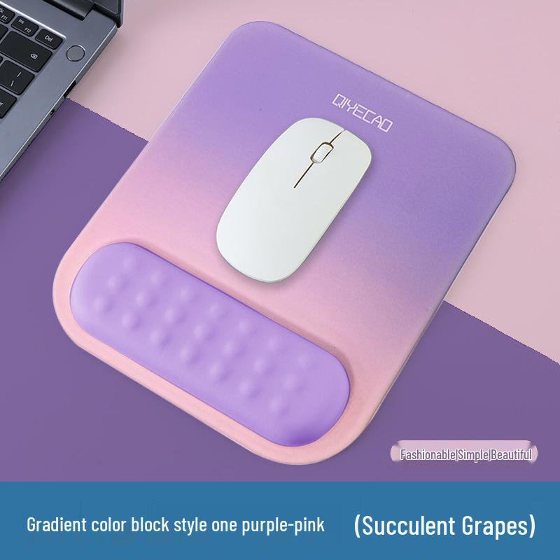 Ergonomic Memory Foam Wrist Rest Mouse Pad - Non-Slip, Large Size for Women