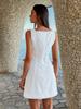 KaiKuo 2026 Spring/Summer Sleeveless Woven Dress - Elegant Solid Color Resort Style