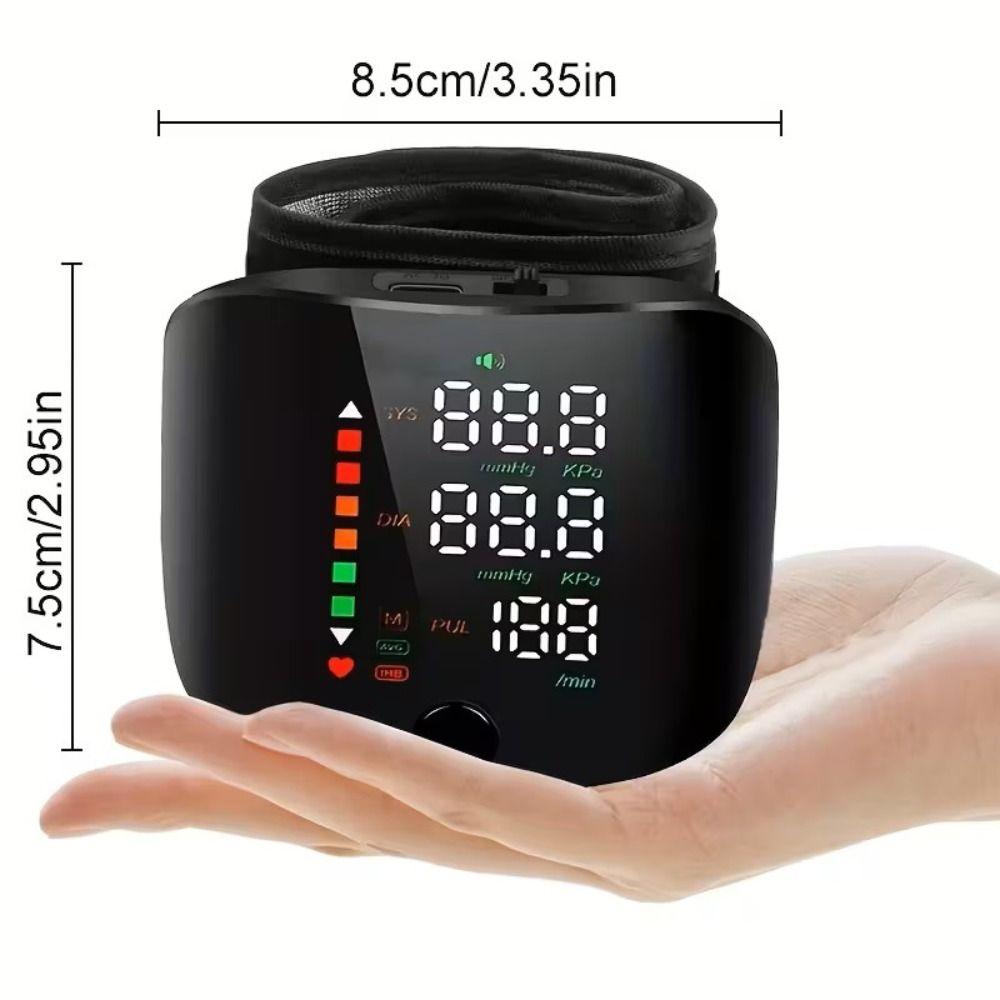LCD Screen Heart Rate Monitor Smart Touch Sphygmomanometer  for Home Use
