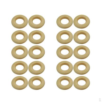 10 Stück Schleifenholzmaterial zum Herstellen von Ergebnissen, 25 mm