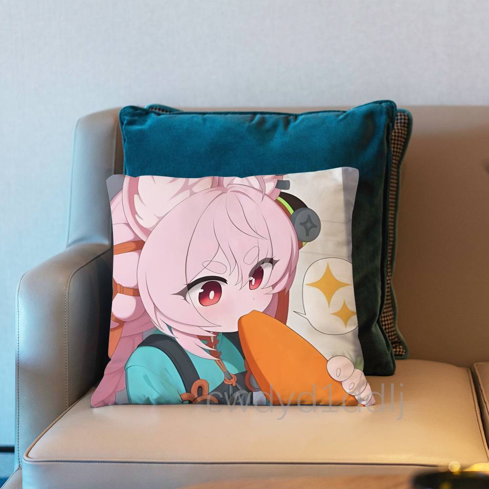 Zhao ZZenless Zone Zero ZZZ Pillow Case Short Plush Sofa Decorative Gift Home Doublesided Printing Cushio