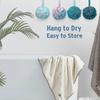 4pcs Bath Shower Loofah Sponge Bath Mesh Pouf Shower Ball Body Scrubber