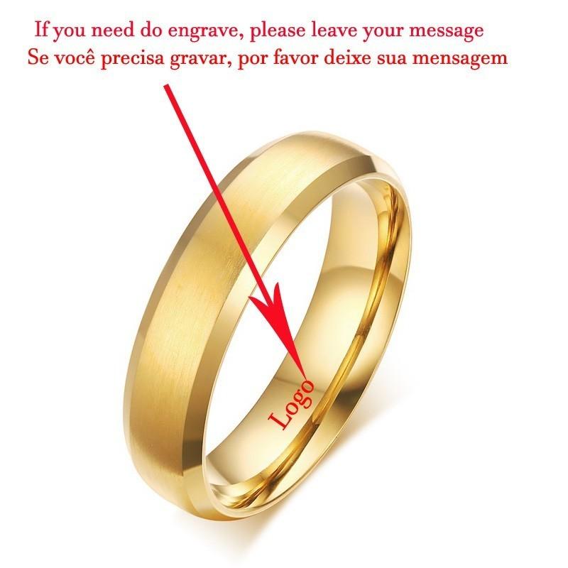 

Rings Engraved Black Solid Titanium Promise Wedding Bands 6mm Women Men Name Ring Size 4 TO 14 5