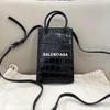 [Gebraucht] Mini-Schultertasche mit Logo-Print und glattem Krokodil-Prägung Leder - Ausgezeichnet #1NOH31E
