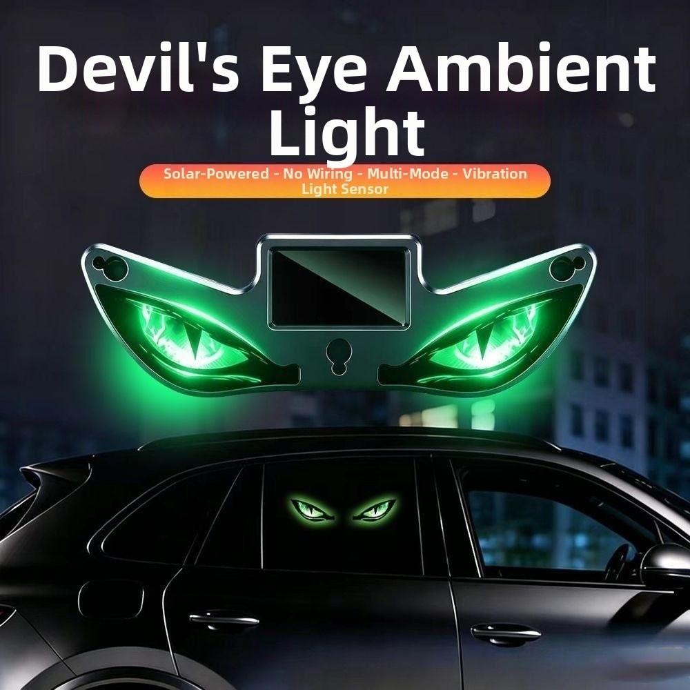 Suction Cup Installation Solar Warning Light Creative Rear Window Light Universal