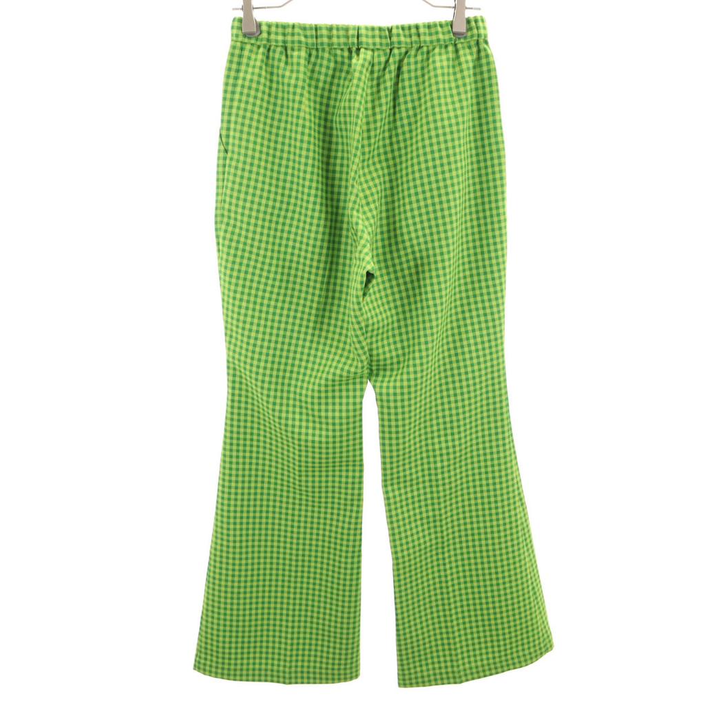 MAISON SPECIAL Gingham Check Pattern Flare Pants FREE Bell Bottom Women Used