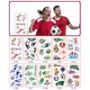 10 Sheets Kids Temporary Tattoos Football Soccer Fan Waterproof Fake Tattoo Stickers Hand Arm Foot Tattoo Stickers
