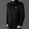 Hengyuanxiang Men's Wool-Down Detachable Jacket, 2025 Autumn Casual Lapel Coat