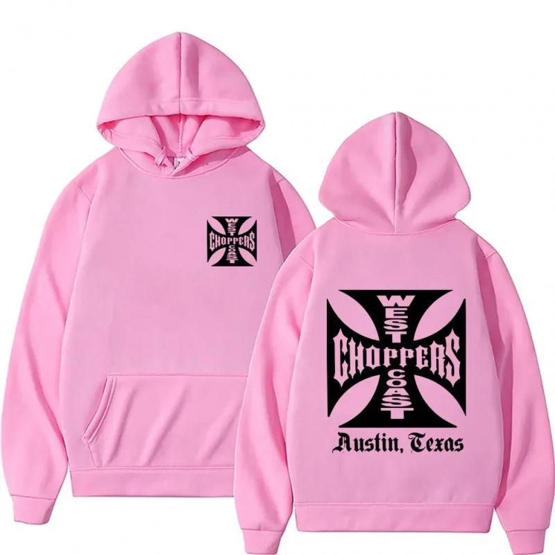 [Křížová EU velikost] Pánská mikina s logem West Coast Iron Cross Choppers