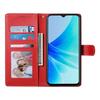 For Oppo A5x 5G/4G Case Magnetic Snap Litchi Texture Leather Wallet Phone Cover with Wrist Strap
