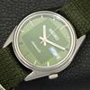 JAPAN VINTAGE SEIKO AUTOMATIC 7S36A MENS GREEN COLOR DIAL WATCH a701408-5 R206b-a701408