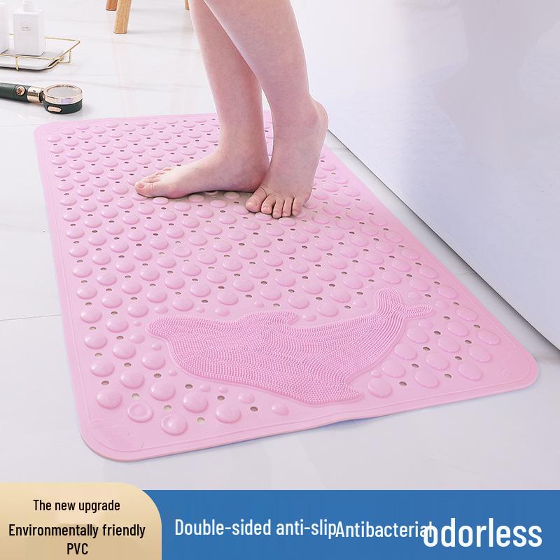 PVC Non-Slip Bathroom & Shower Mat - Water-Resistant for Home, Hotel, Pool, Toilet, Floor.
