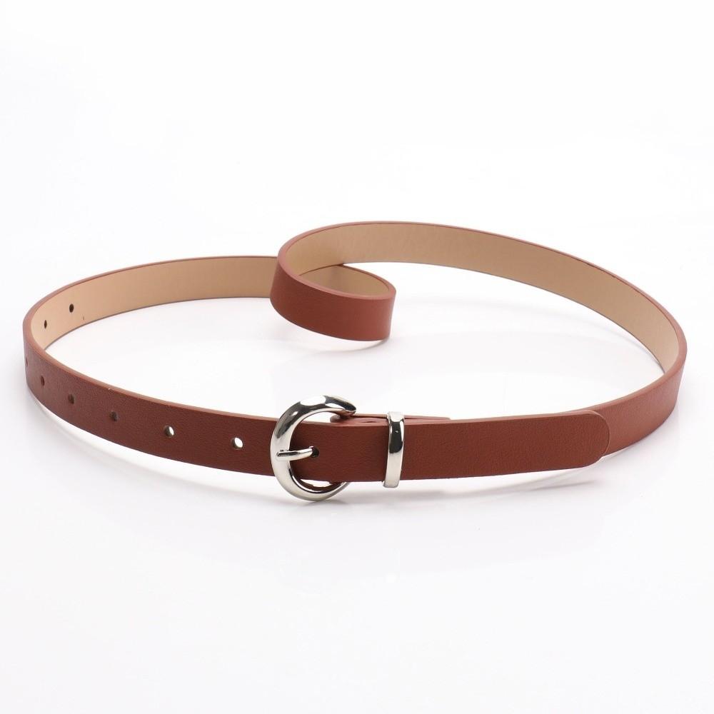 Trend PU Leather Women s Belt Simple Adjustable Needle Buckle Belt Casual Waistband Women верблюд