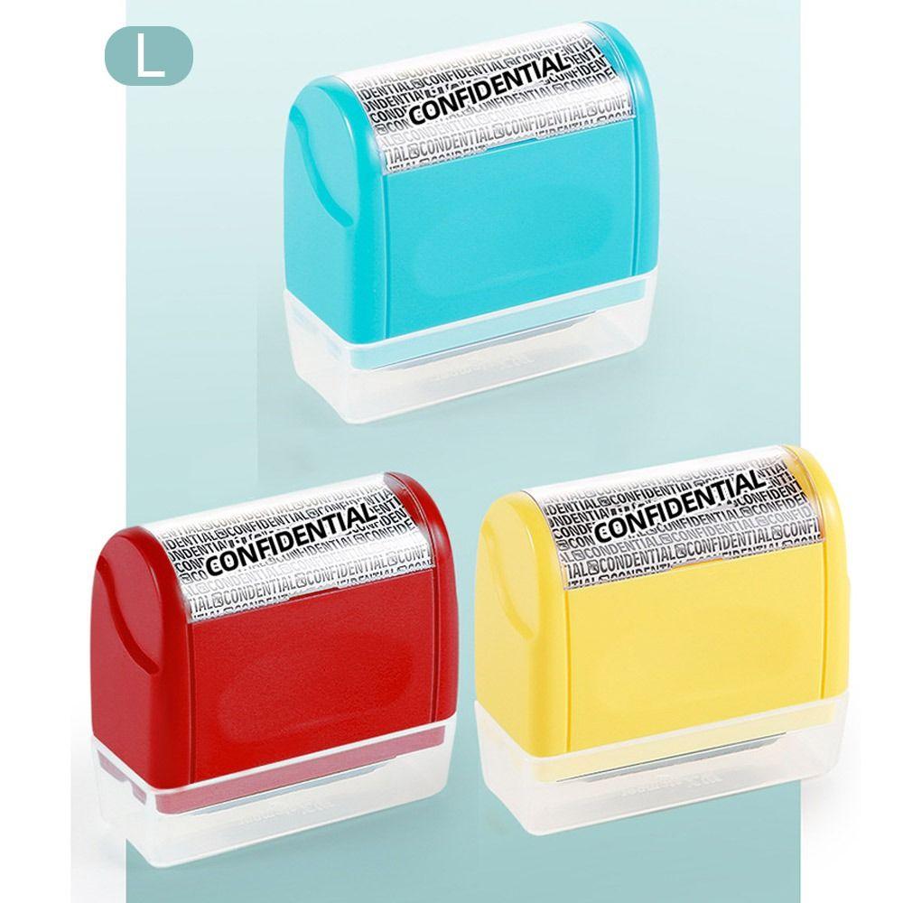 Durable Roller Identity Protection Stamps Safety Portable Confidential Stamp Privacy Protection ID Security Stamp