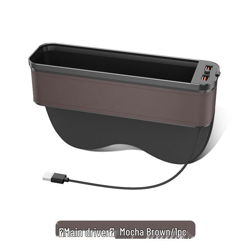 Car Seat Gap Organizer with Light & Charging Function