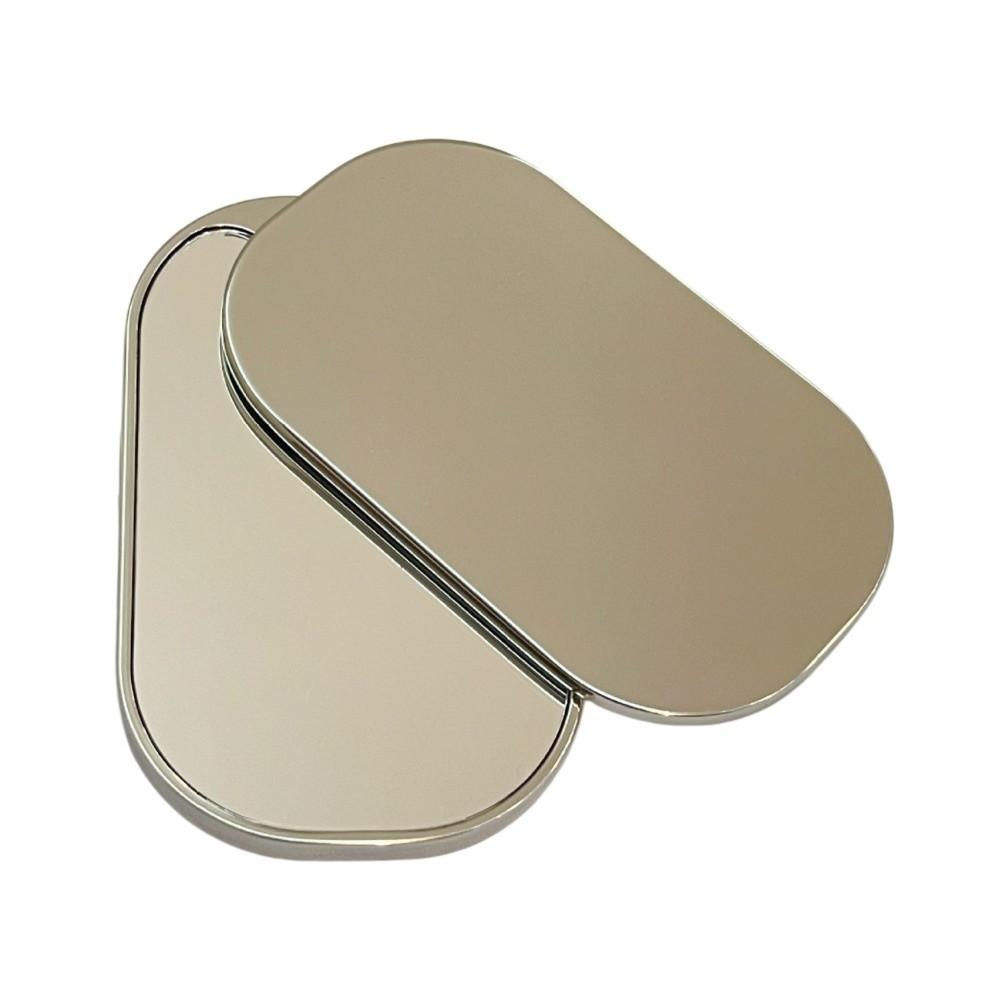 Zinc Zinc Alloy Heart Shape Makeup Mirror Mini Pocket Rotating Mirror Portable Mirror  Student Use