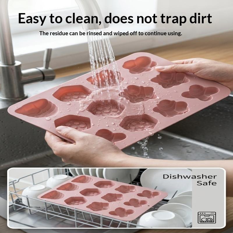 Food Grade Silicone Baking Mold Non Stick Surface Cute Shapes Perfect For Home Baking Mousse Cake Jelly