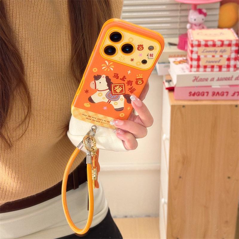 New Year Blessings: Little Horse Phone Case for iPhone 17, 16 Pro Max/15/14 - Premium Design