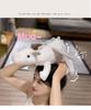 Jelly Sky Blue Rainbow Snow Dragon Plush Toy - Large Leg-Clamping Pillow for Women