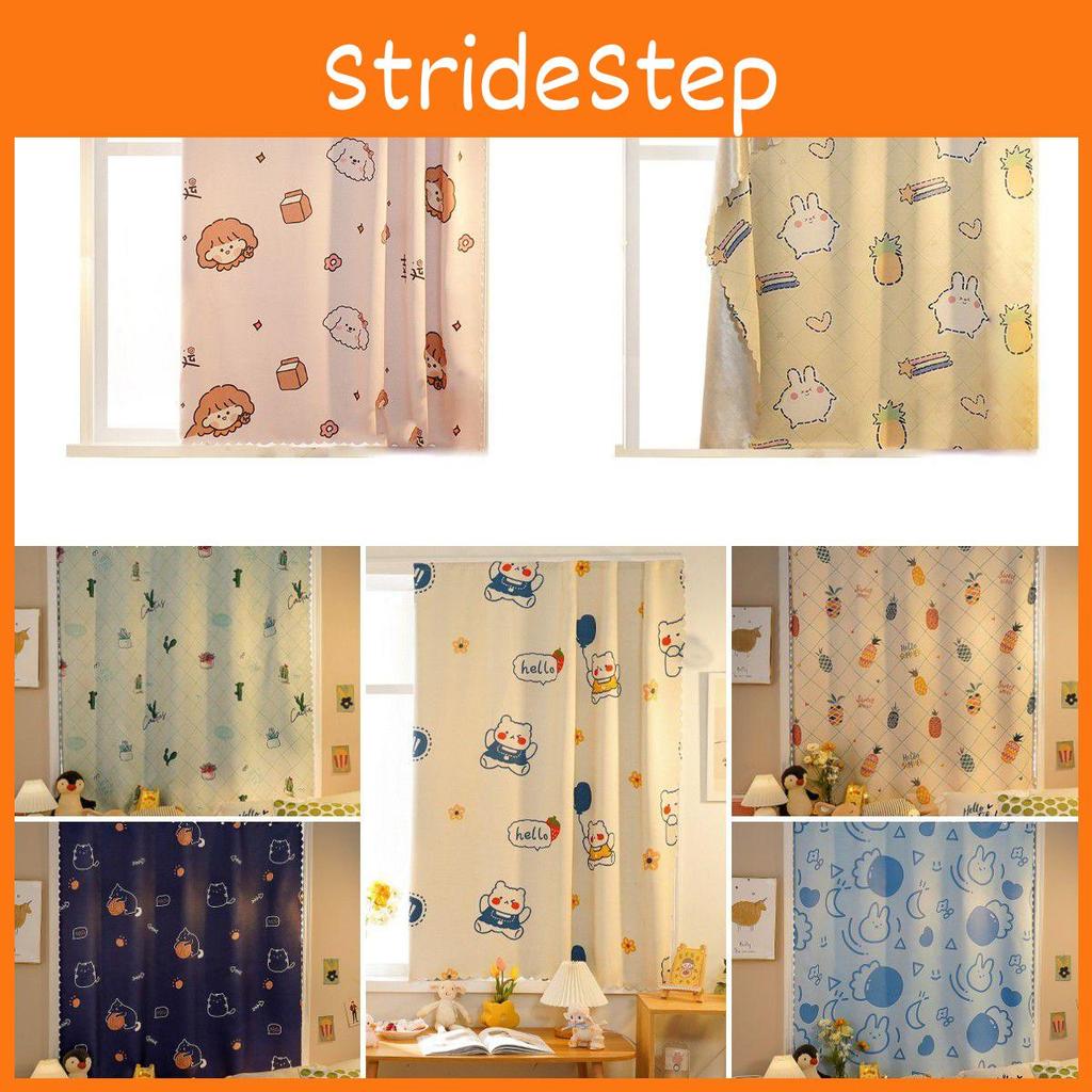 Ins Velcro Curtain Korean Wind  Cartoon Net Red  Light Shielding Foreign Trade