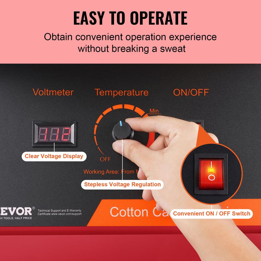 Electric Cotton Candy Machine Candy Floss Maker Commercial Cotton Candy Machine Stainless Steel Bowl and Sugar Scoop