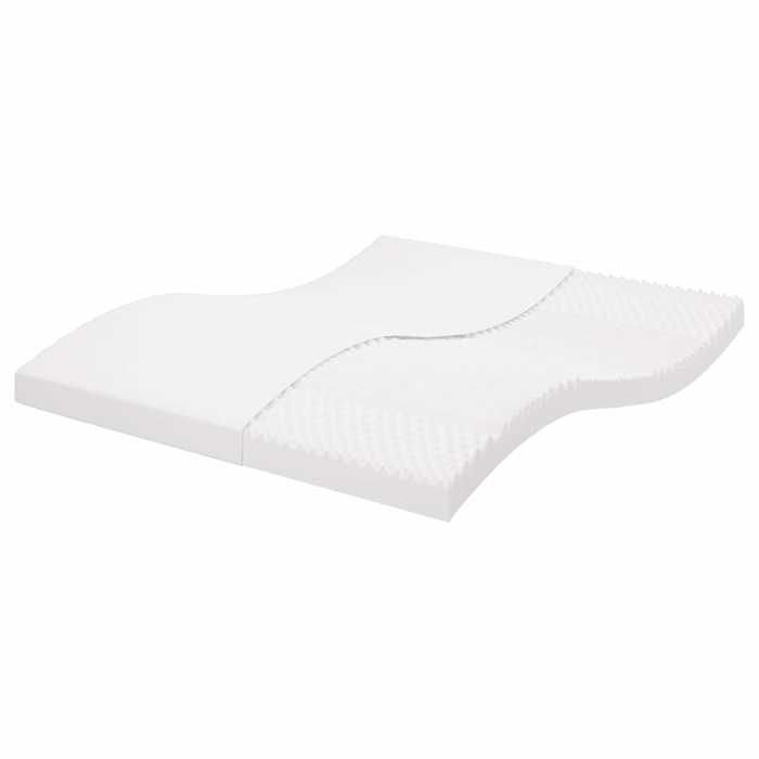 VidaXL Matelas en mousse blanc 180x210 cm 7 zones dureté 20 ILD,matelas de lit,matelas de lit de jour,matelas en mousse 4016652
