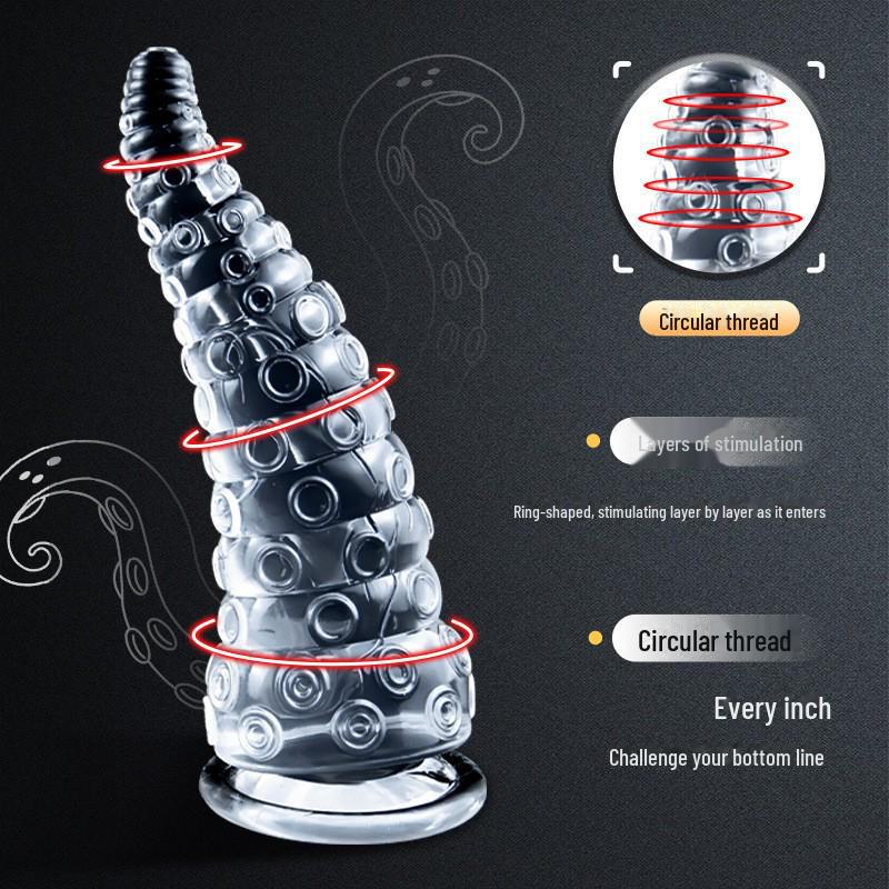 Translucent Tentacle Anal Plug – Alien-Inspired Beaded SM Sex Toy