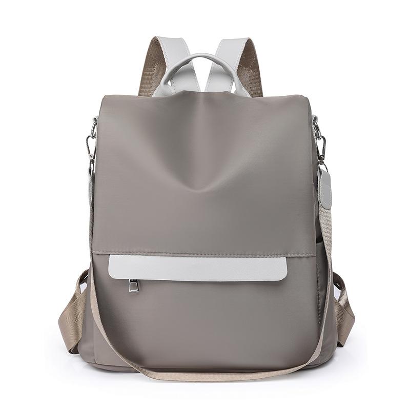 

Нейлоновий рюкзак Жіночий рюкзак Дорожня сумка великої місткості Шкільний портфель хакі