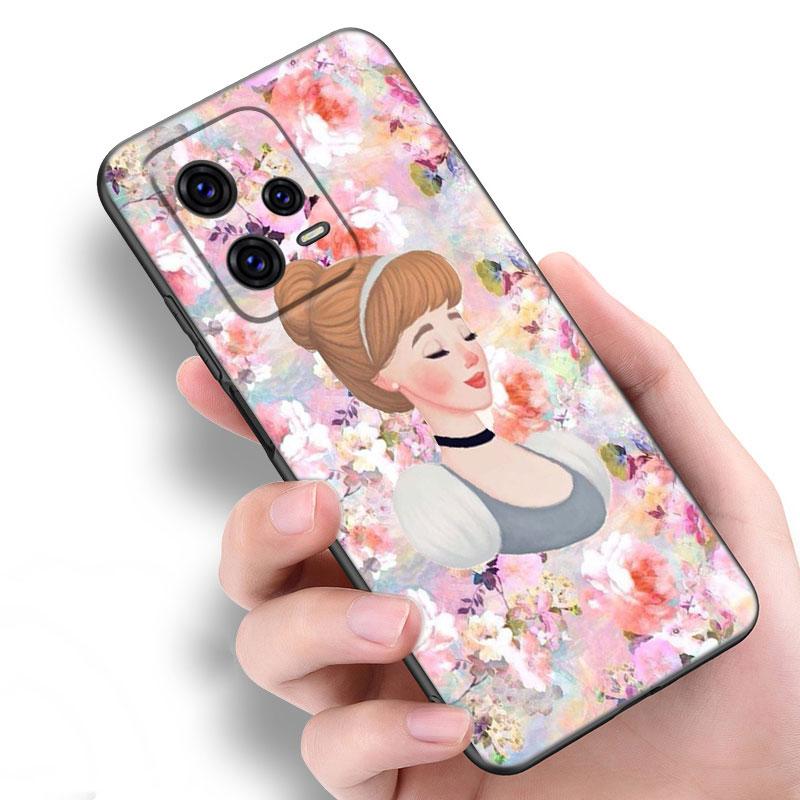 

Белоснежка принцесса Жасмин черный силиконовый чехол для телефона Xiaomi Redmi Note 9 10 11 11S 11T 12 13 Pro 5G Plus 9S 10S 12S Redmi Note 9