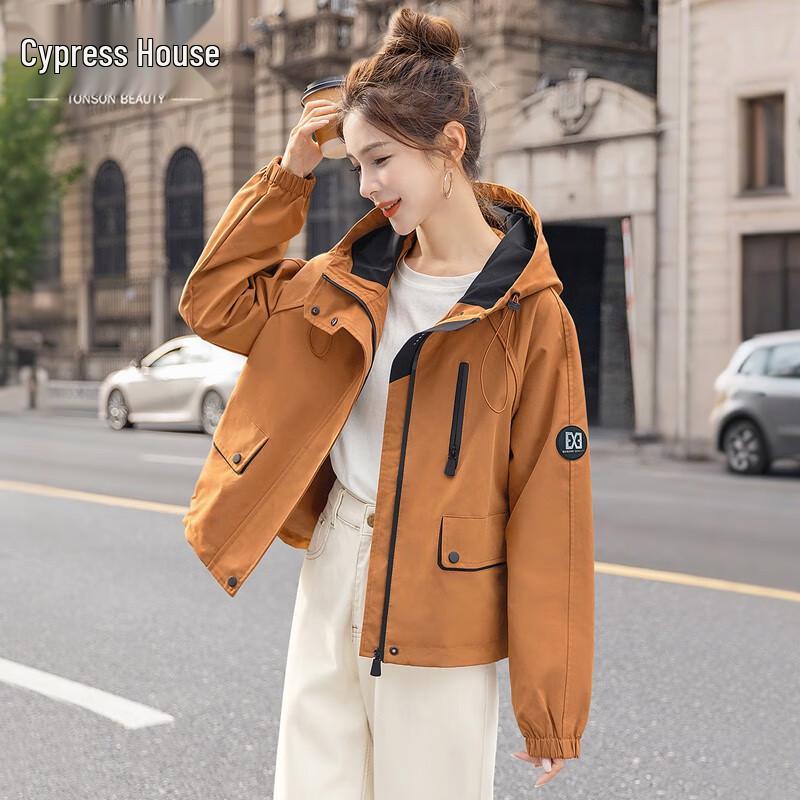 

Women s Solid Long Sleeve Hooded Casual Jacket M