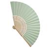 Various Colors Chinese Folding Bamboo Ribs Fan DIY Blank Paper Fan Wedding Shower Party Decor