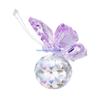 Y3NA Flying Butterfly Crystal Ornament Statue Glass Animal Collectible Figurines