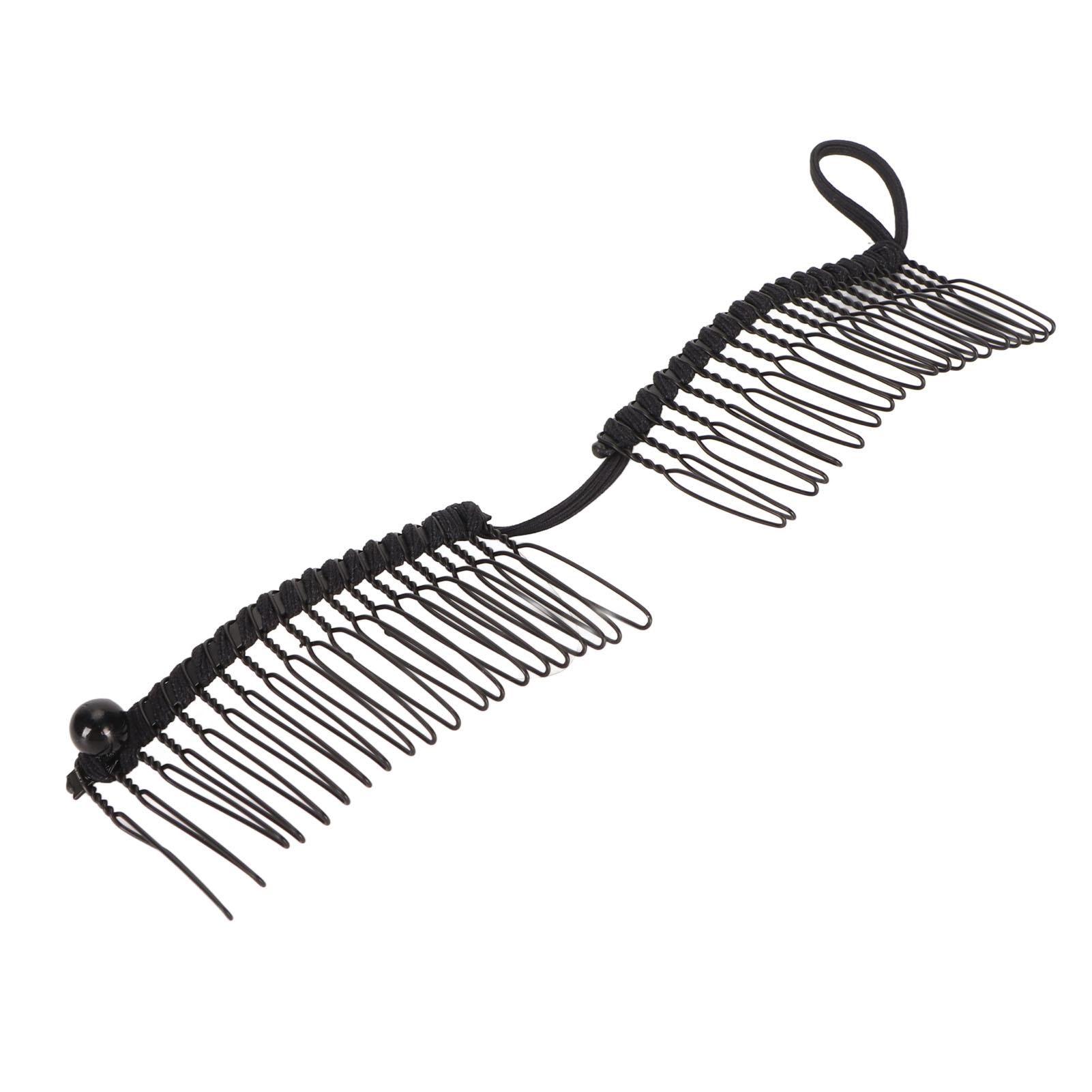 

2 шт. заколки для волос в форме банана, модные, удобные, эластичные, винтажные, клинчерные, расческа для густых волнистых волос чёрный