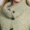 Women's Long-Sleeve Stand-Collar Wool Knit Cardigan