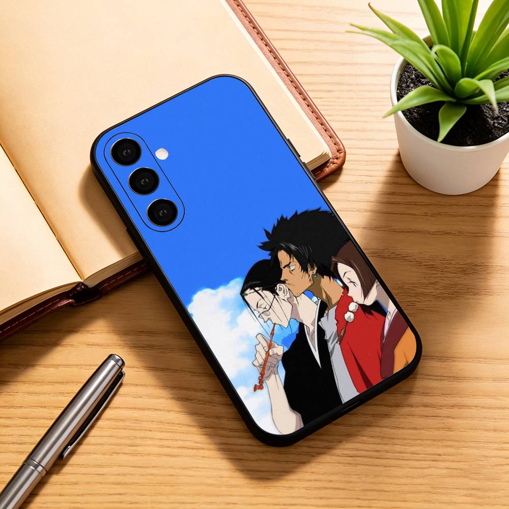 S-Samurai Champloo Anime Phone Case Black Silicone Soft For Samsung Galaxy A73,A72,A71,A70,A53,A52,A51