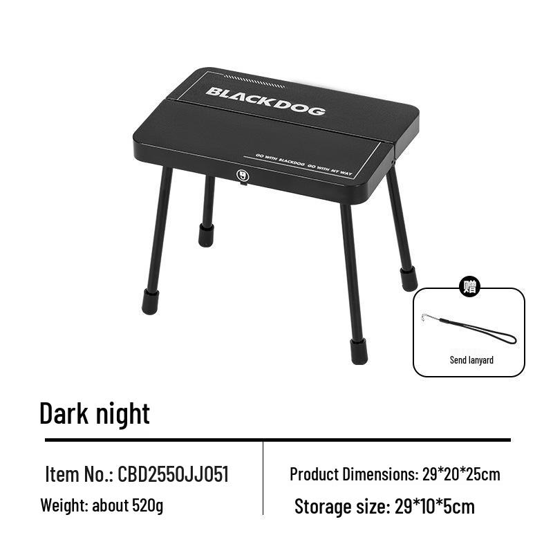 Blackdog Folding Camping Chair: Lightweight Aluminum, Portable, 25cm Elevated Stool, Supports up to 300 Jin.