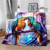 3D Parrot cute printed blankets picnic blanket Warm Flannel blankets Soft and comfortable blanket bed linings Birthday Gift