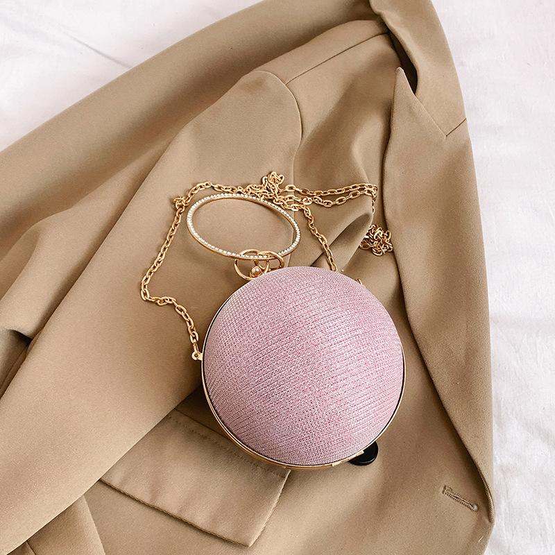 Premium sense bag women's super foreign fashion versatile chain messenger bag one shoulder portable ball personality