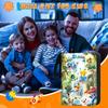 Card Album 4 Compartments 400 Slots 50 Pages 24x18x5cm Multicolor Wear Resistant Waterproof