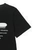 DEINET Patched Lettering T-Shirt In Black