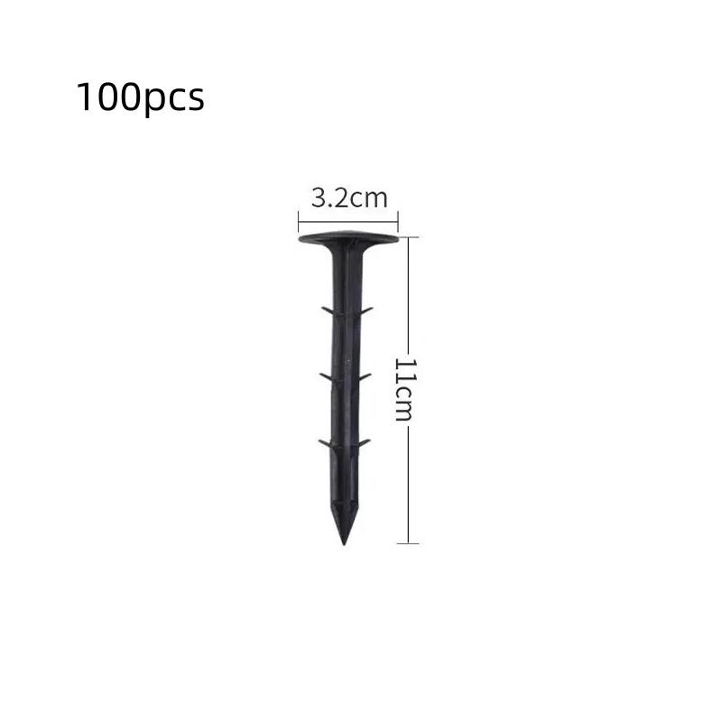 

100pcs 4inchs Weed Cover Stakes Soil Cover Stakes Steel Soil Cover Pins Gardening Accessories