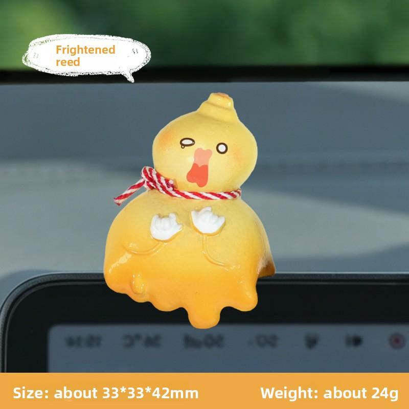 Xiao Fu Lu Car Reclining Figurine, Car Center Console Display Screen, Desktop Decoration, Office Desktop Ornament