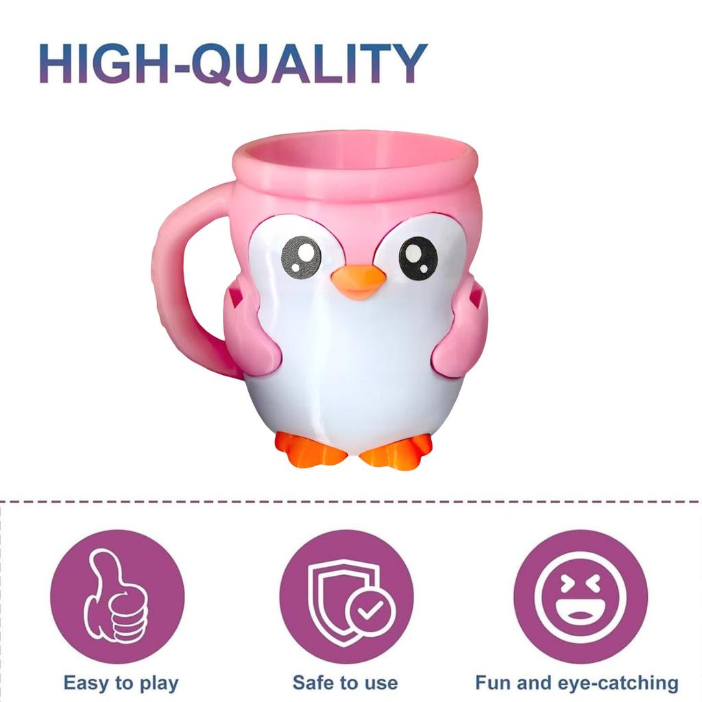 Cute Penguin Ice Cream Pint Holder, Penguin Ice Pint Holder, Ice Cream Pint Containers, Reusable Ice Cream Containers, Popsicle Holders