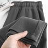 300g Schwere Dunkelgraue Unisex Gerade Bein Twill Jogginghose - Lässig, Vielseitig für Frühling und Herbst