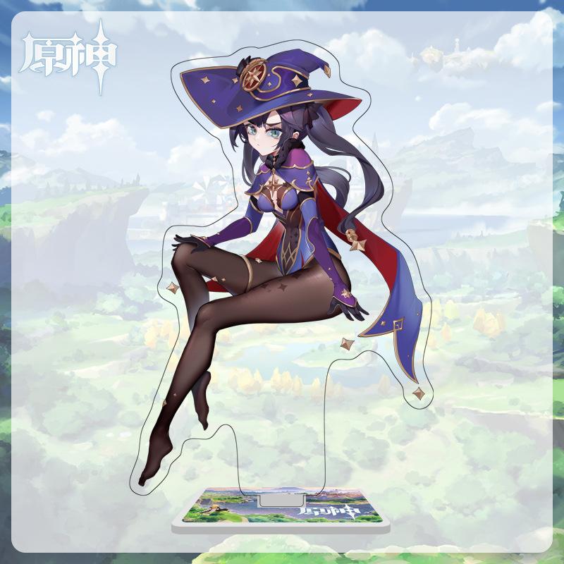 16cm Height Acrylic Large Stand-up Display Featuring Characters From Mondstadt and Liyue In Genshin